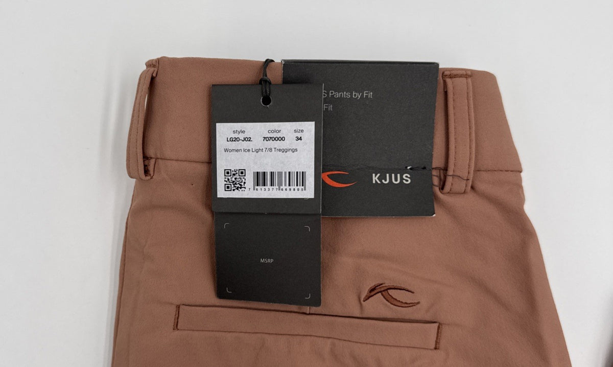 $149 KJUS Women’s Ice Light 7/8 Golf Treggings Pants- Clay- Size34 / US 4-NWT
