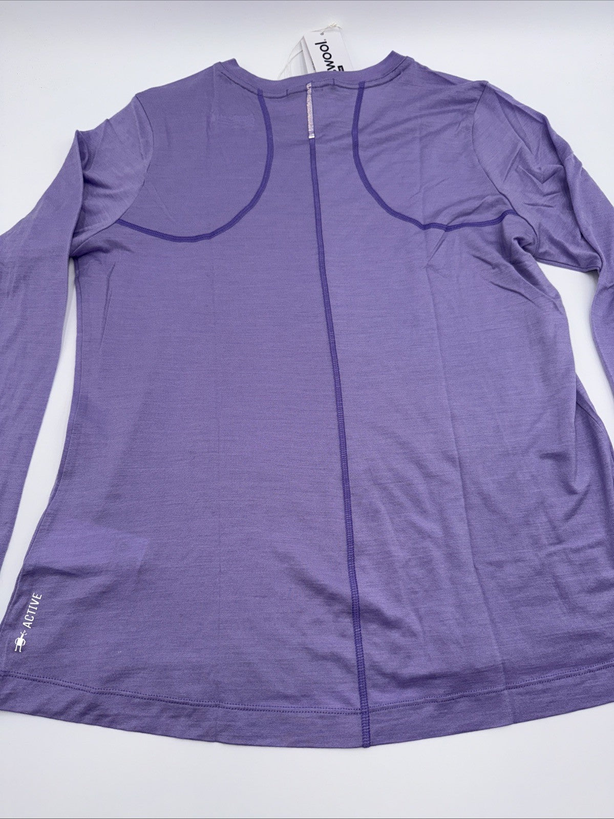 $85 Smartwool Women’s Active Long Sleeve Crewneck Top-Ultra Violet-Medium-New