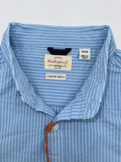 $60 Original Weather Proof Vintage Men’s  Button Up Shirt-Light Blue-Medium-New