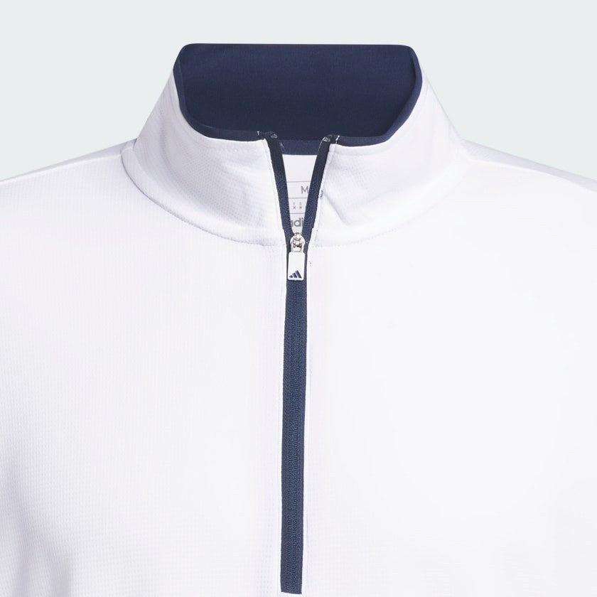 $70 Adidas Men’s Lightweight Half Zip Top - White - Large - New With Tags