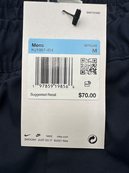 $70 Nike Men’s Tapered Elastic Waist Pants - Blue - Medium - New with tag