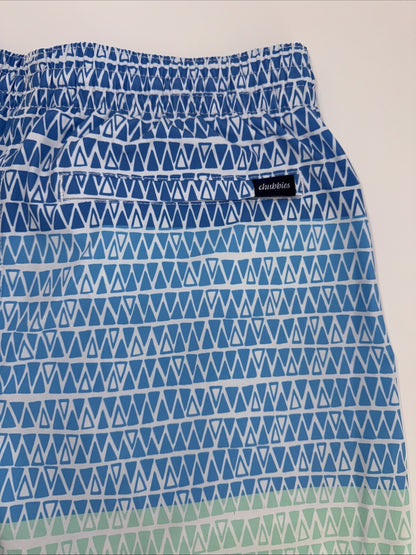 $70 Chubbies The Ocean Trifectas 5.5" Inseam Swim Trunks- Multi -Small -New Tag