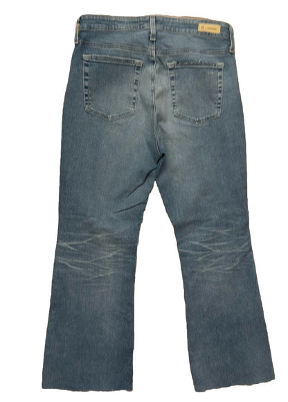 $235 AG Women’s Farrah Boot Crop Denim- 20 Years Undertow Destructed- Size 28