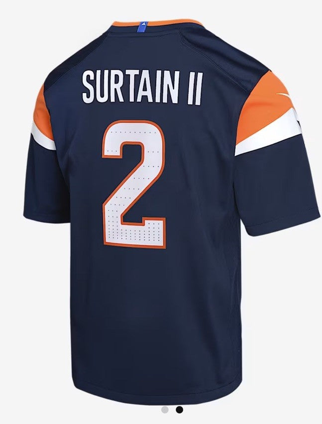$130 Nike Men’s Patrick Surtain II Denver Broncos  Jersey-Blue-Medium-New Tags
