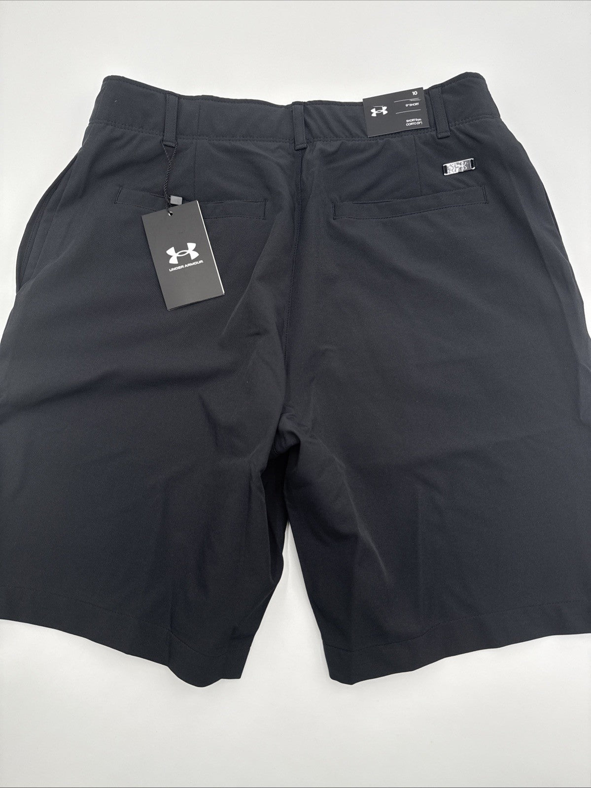 $75 Under Armour Women’s Links Golf 9” Shorts- Black - Size: 10 (30/31”W) - NEW