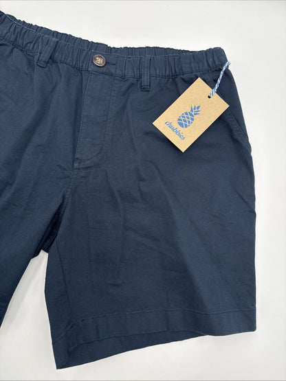 $70 Chubbies The Armadas 7” Originals Stretch Twill Shorts-Navy- Large- New Tag