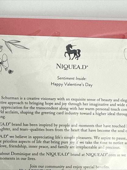 Lot Of 2 Niquea.D Dimensional Valentine's Day Greeting Cards- Upscaled Quality!