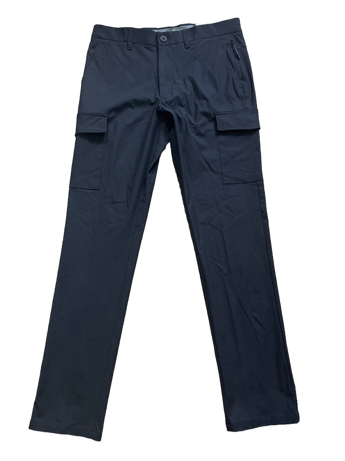FLX Men’s Premium Slim Cargo Pants- Black- 32W 32L - New Tags