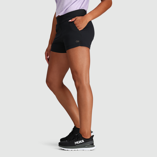$79 Outdoor Research Women's Astro Shorts 3.5” Shorts - Black - Medium - New