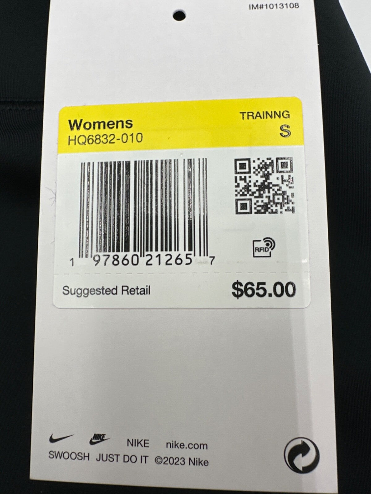 $65 Nike Women’s Compression Dri Fit Training Short - Black - Small - New