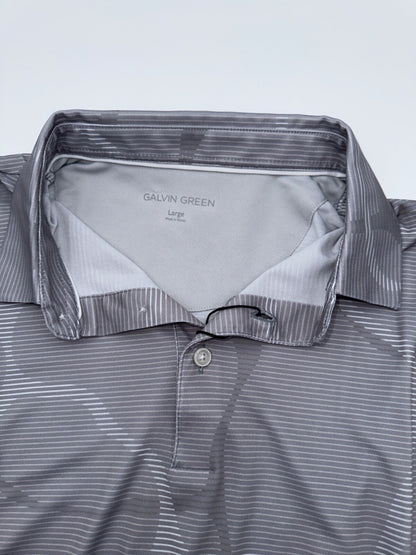 $90Galvin Green Men’s Markos Golf Polo - Cool Grey/White - Large - New with tag