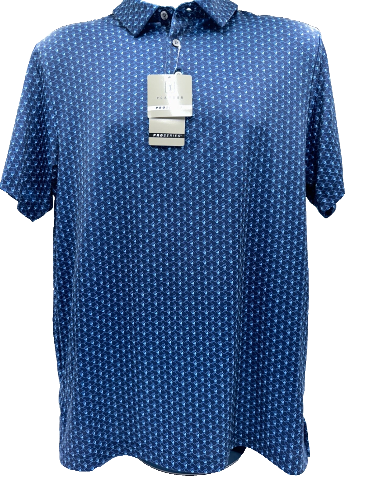 $70 PGA Tour Men’s Peacoat The Tidal Golf Polo - Blue - Medium - New with tag
