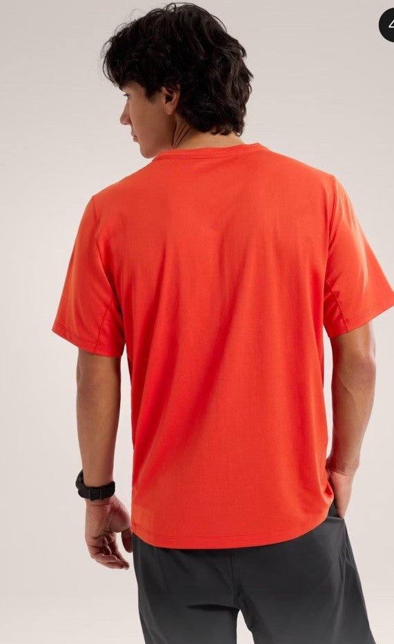 $70 Arc'teryx Men’s Cormac Logo Shirt S/S Tee T-shirt -Dynasty Heather- Medium