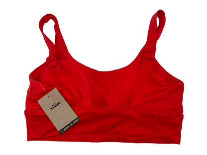 $60 Nike Women's Essential Scoop Neck Midkini Top- Lt Crimson Red - Large - New