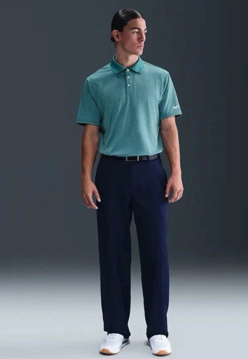 $90 Nike Men’s Dri-FIT Stripped Polo Golf Shirt- Green- Medium- New With Tag