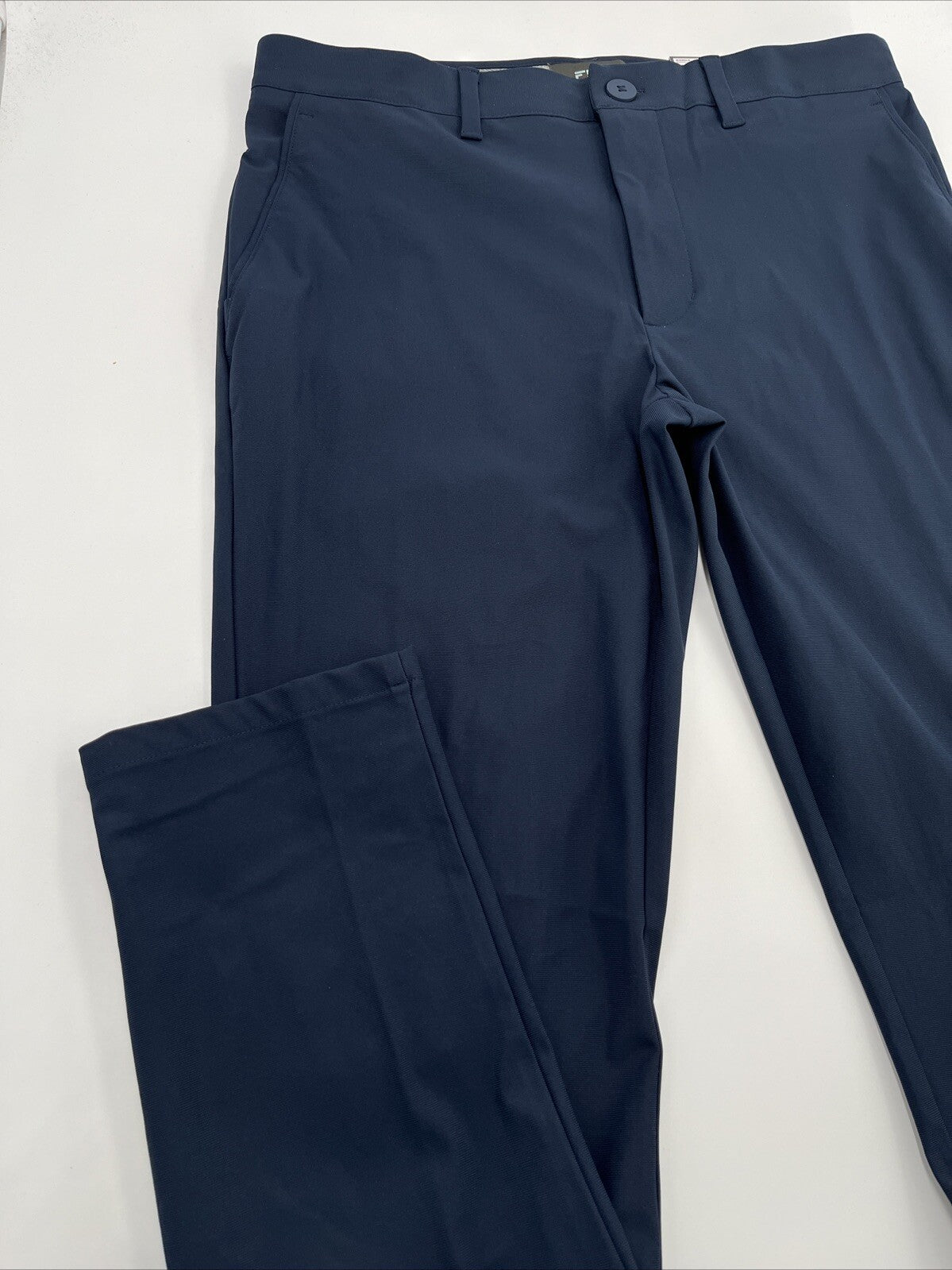 FLX Men’s Premium Slim Flat Front Pants- Navy- 32W 32L - New Tags