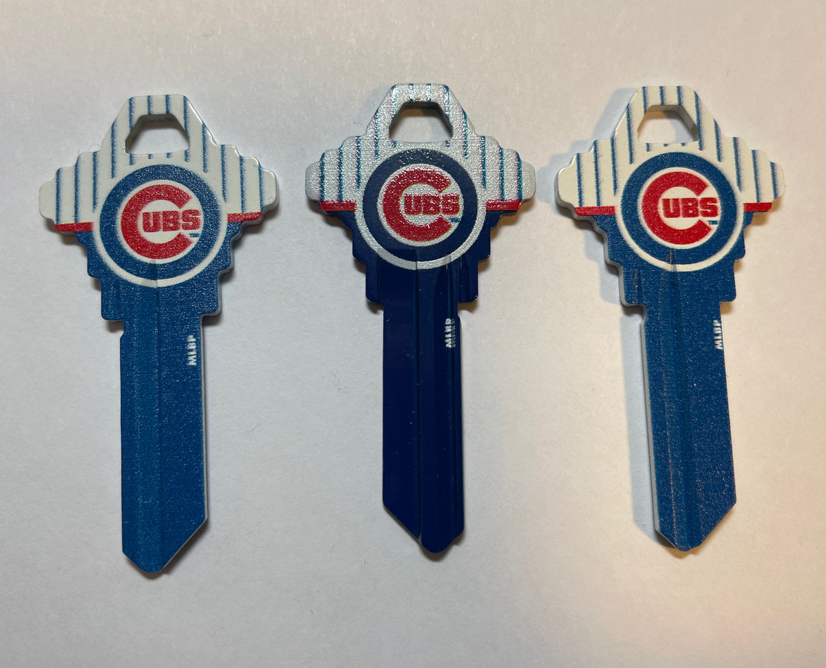 Lot 3 Keys House / Office Blank Keys SC1 -  MLB Chicago Cubs