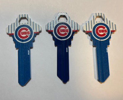 Lot 3 Keys House / Office Blank Keys SC1 -  MLB Chicago Cubs