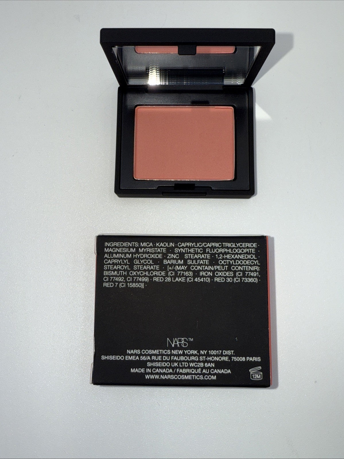 Nars Powder Blush Mini ORGASM Edge  - Travel Size 0.09 Oz. / 2.5 g