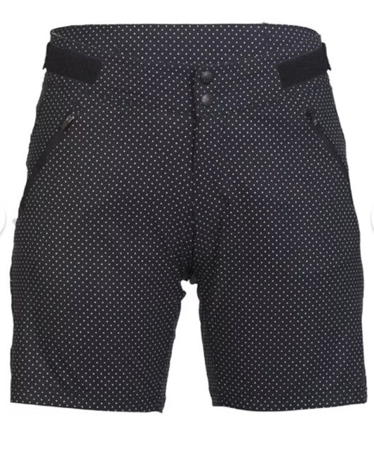 Zoic Women's Essential LIner Short Bike Padded-Black Polka Dot-Large-New Tag$110