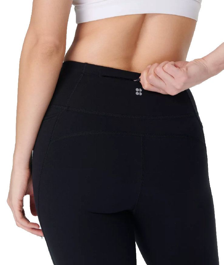 $118 Sweaty Betty Women’s Power 32" Kick Flare Leggings- Black- Small - New Tag