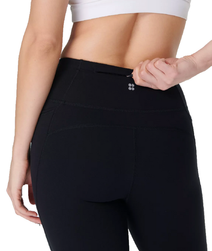 $118 Sweaty Betty Women’s Power 32" Kick Flare Leggings- Black- Small - New Tag