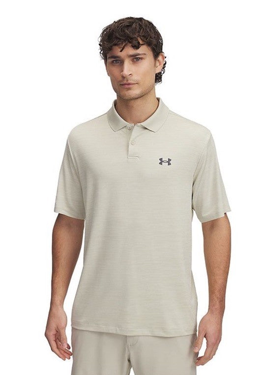 $55 Under Armour UA Men’s Performance Golf Polo Shirt - Beige- Medium - NWT