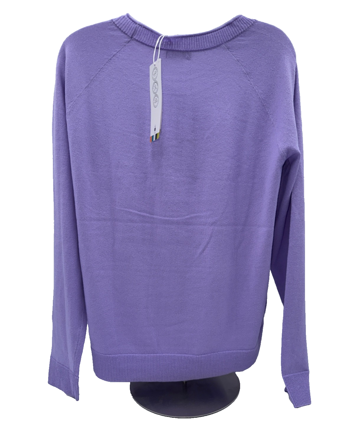 $100 Smartwool Edgewood Women's Crewneck Sweater -Ultra Violet - Medium - New