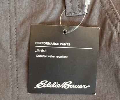 Eddie Bauer Men’s Straight Fit Performance Pants- Dark Smoke - 30Wx30L
