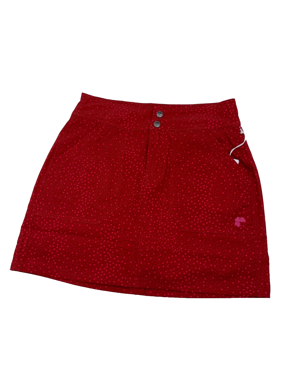 $90 Krimson Klover  Women's Kerry Skort - Sangria/Flam Flecks-Small - New