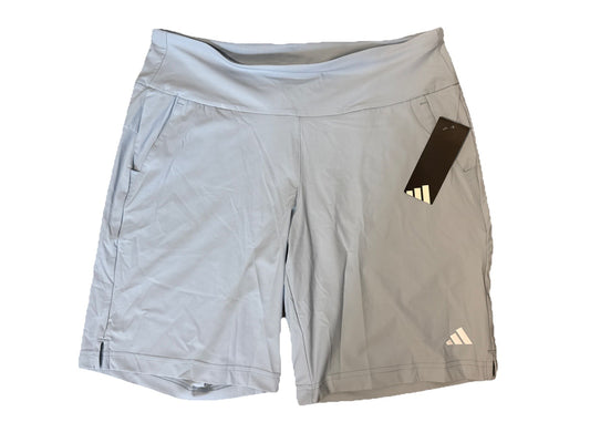 $60 Adidas Women's Bermuda Ultimate Stretch Shorts-Light  Blue-Large- New Tags