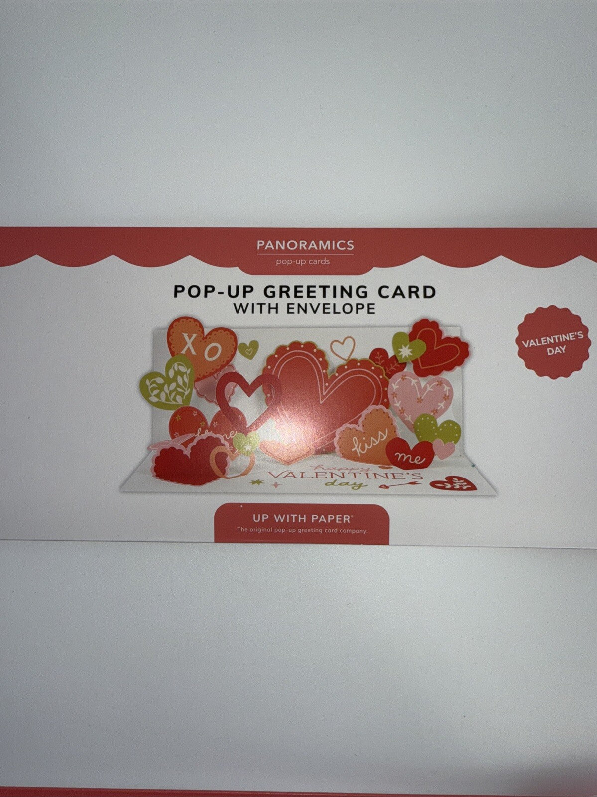 Lot Of 2 X Up With Paper Valentine’s Day Cards Love Balloons with Light, Pop-up