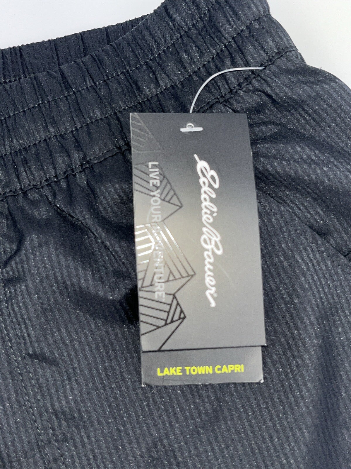 $70 Eddie Bauer Women’s Lake Town Capri Pants Lightweight-Black-Size: Medium-NWT