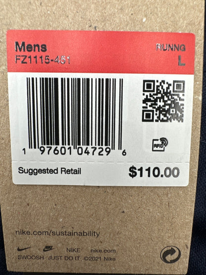 $110 Nike Men’s Therma Fit Half Zip Jacket - Blue - Large - New With Tags