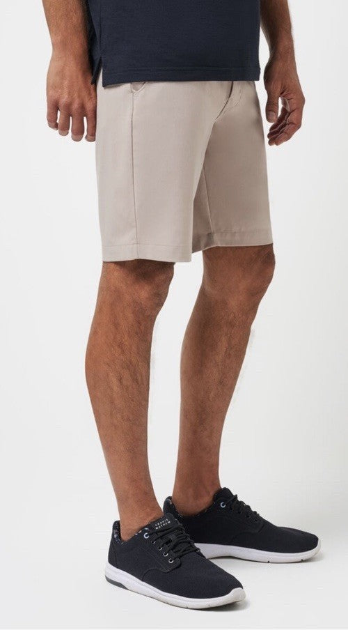 $85 Travis Mathew Men's Beck Shorts Stretch Waistband - Khaki -Size: 34- New