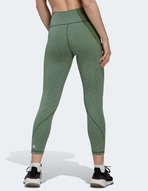 $55 Adidas Women’s Optime 7/8 Tights - Green Oxcide Mel- Medium