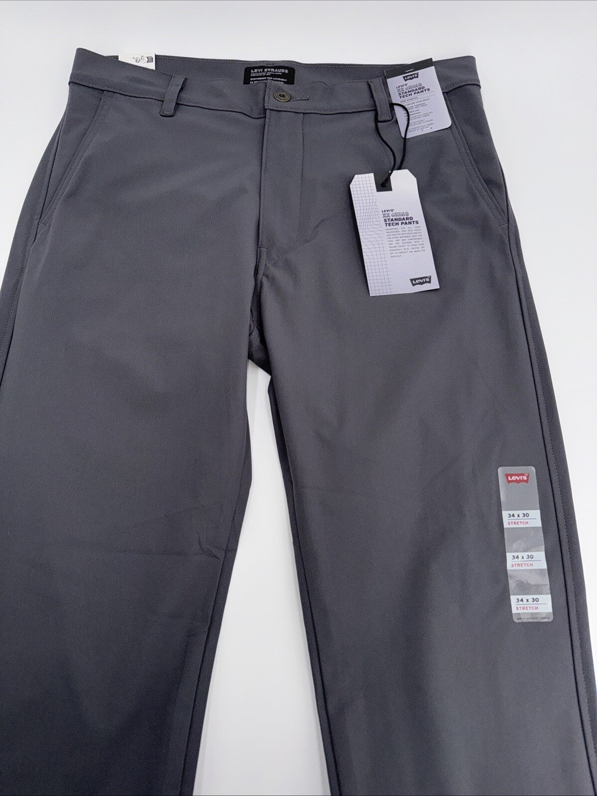 $69 Levi’s XX Chino Standard Tech Men’s Pants- Charred Grey- 34Wx30L