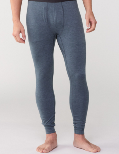 $55 REI Co-Op Men's Midweight Base Layer Bottoms- Blue Nights Heather-Small- New