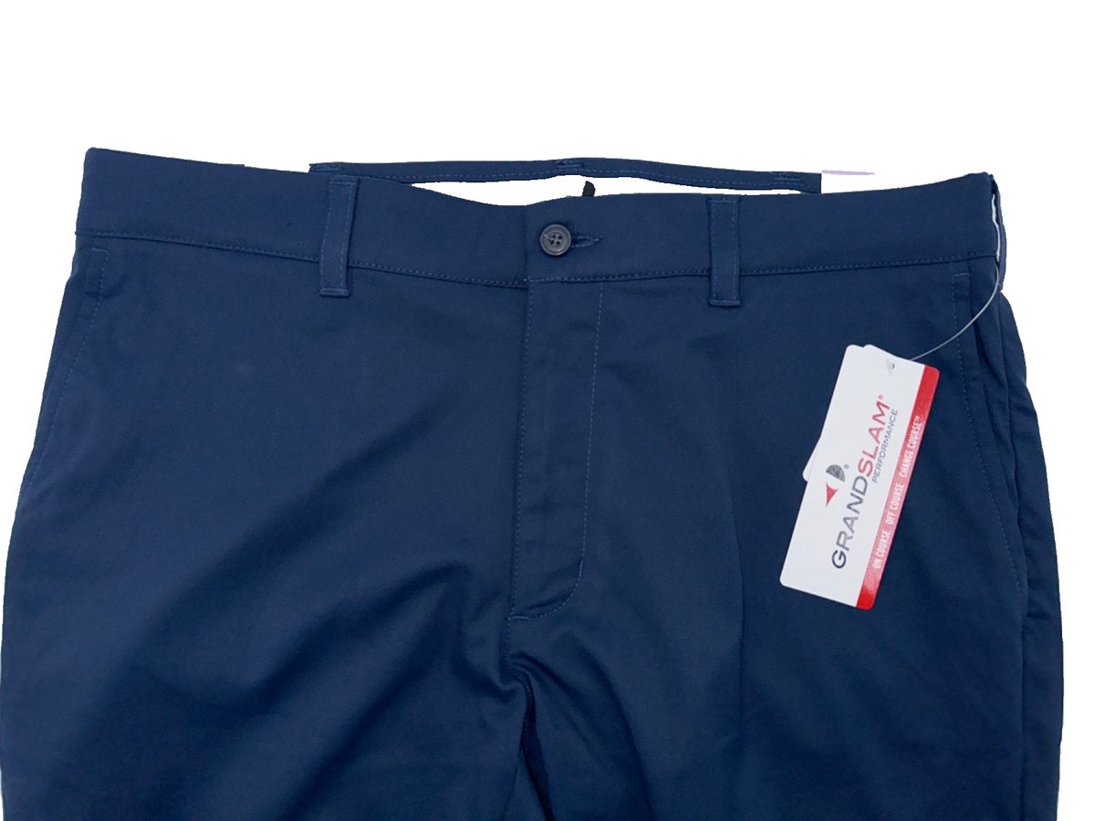 $55 Grand Slam Men’s Performance Golf Pants - Navy Blue - Size 32W x 30L - New