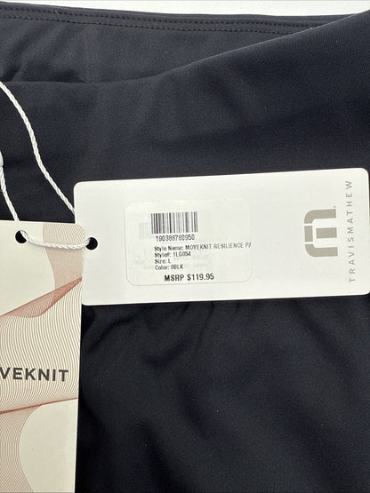 $120 TRAVIS MATHEW Women’s Moveknit Resilience Pants - Black- Large-New Tags