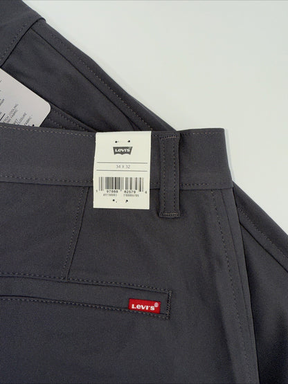 $69 Levi’s Men’s XX Chino Standard Tech Pants- Charred Grey- 34W x 32L- New Tags