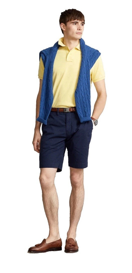 $90 Polo Ralph Lauren Men's Classic Fit 9" Stretch Chino Shorts-Ink Blue- 35W