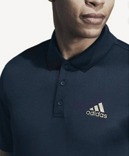 $65 Adidas Men’s Polo Golf Shirt ADVS20R772- Navy Blue- Medium- New Tags