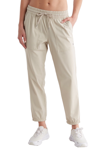 $46 Apana Women's Napa Woven Jogger - Silver Lining - Medium - New With Tags