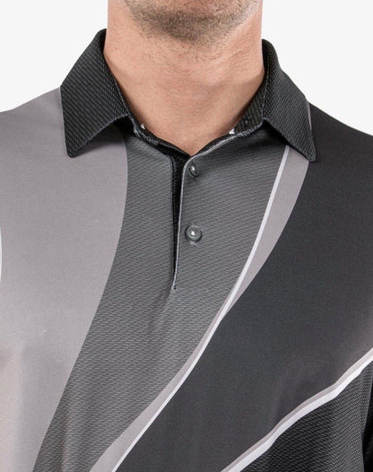 $100 Galvin Green Men’s Mico Golf Shirt Polo- Sharkskin Grey Black - Small -New