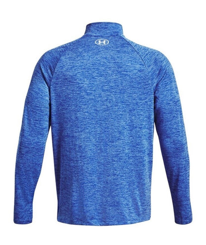 $45 Under Armour Men’s Technical Textured Half Zip Performance Shirt-Blue-Small
