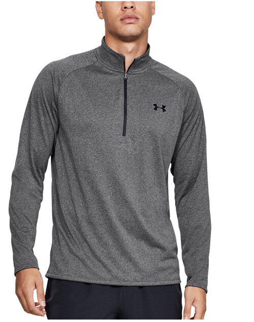 Under Armour Men's 2.0 UA Tech Half-Zip Pullover -Heather/Black E0301- Small