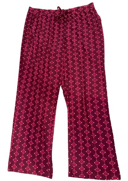 Sonoma Women's Pajama Pants - ZS02J003RP- Maroon - Large - New With Tags