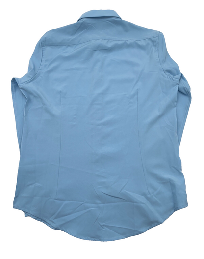 $68 Report Collection Men’s  4 Way Stretch Slim Fit Button Up Shirt-Blue- Small