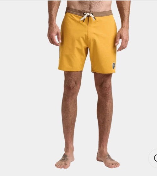$68 Roark Men’s Chiller 17” Mixtape Boardshorts Trunks-Gold Yellow -30W- New Tag
